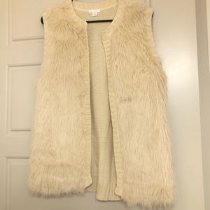 Xhilaration Faux Fur/Sweater Vest